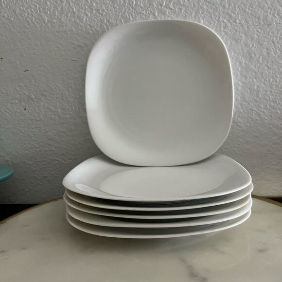 Block Other - Block Langenthal TRANSITION WHITE Set(s) 6 Bread & Butter Plates MCM EUC